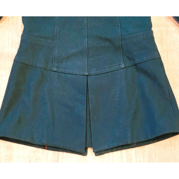 Steve Madden Womens Green Zip Wool Blend Coat Size M Peacoat Snap Pockets Warm - Picture 11 of 13